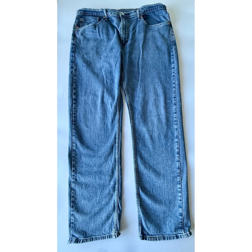 Levis 559 Relaxed Straight Jeans Mens 38x34 Blue Denim Medium Wash Stretch